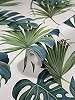 Zöldeskék trópusi pálmalevél mintás design tapéta