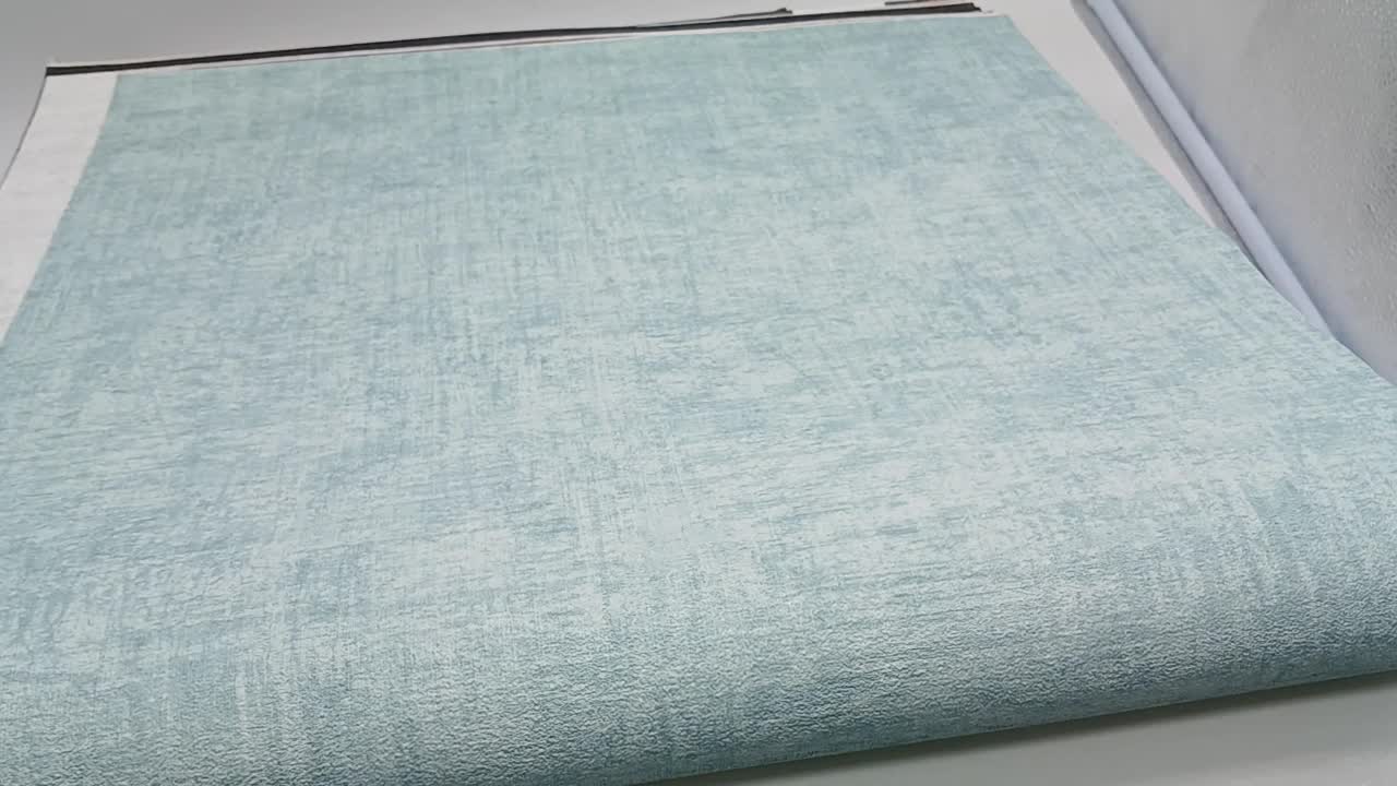 Türkiz koptatott hatású uni vlies vinyl tapéta