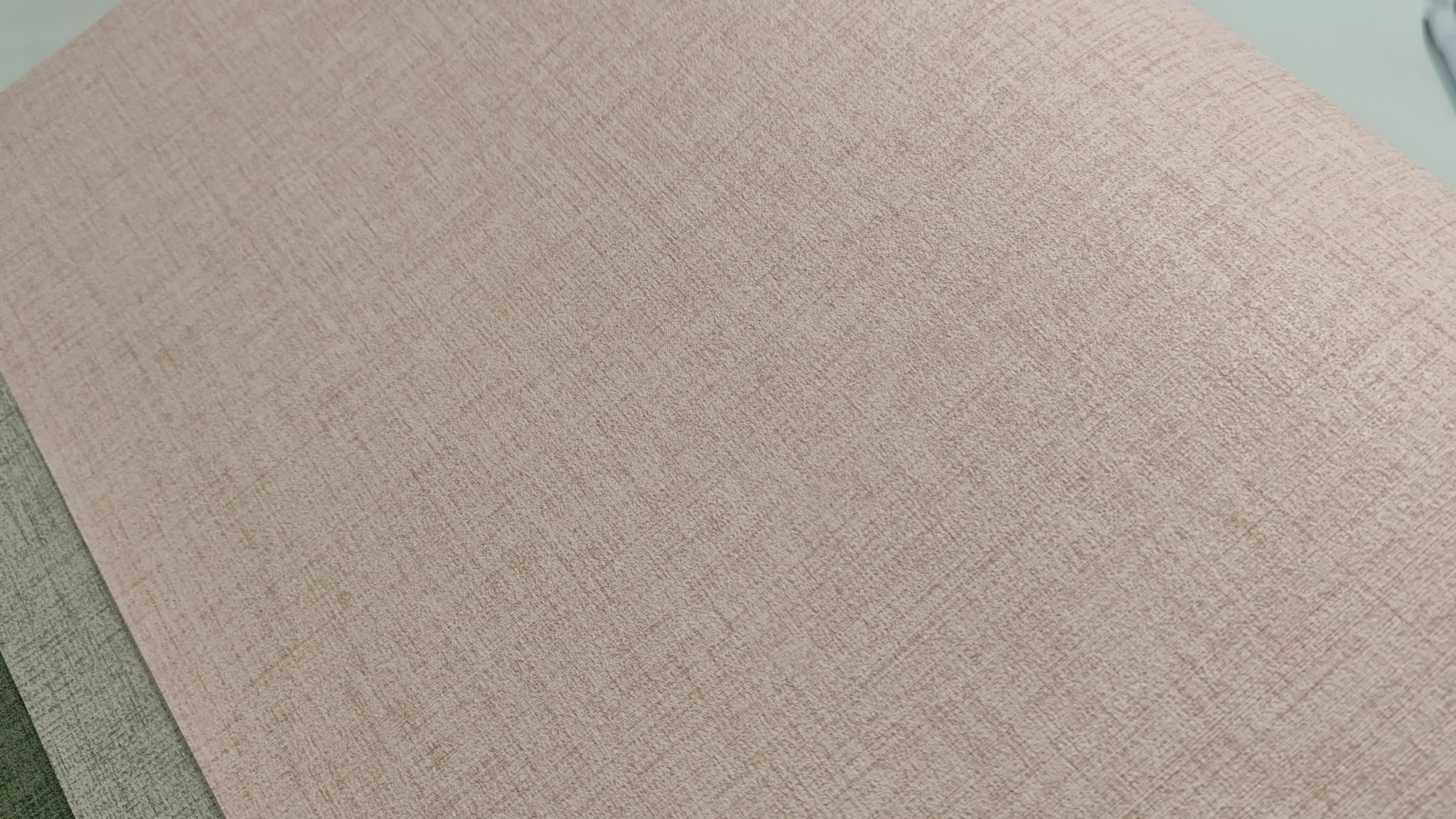 Rózsaszín egyszínű textil szőtt hatású vlies vinyl tapéta