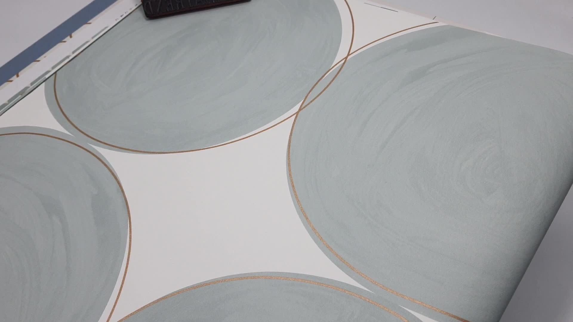 Füstkék, arany kör geometria mintás design tapéta