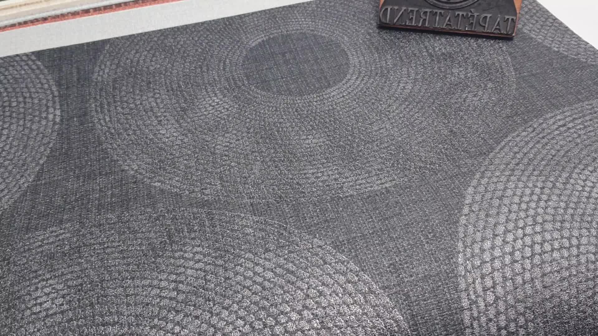 Antracit kör geometrikus mintás vinyl design tapéta