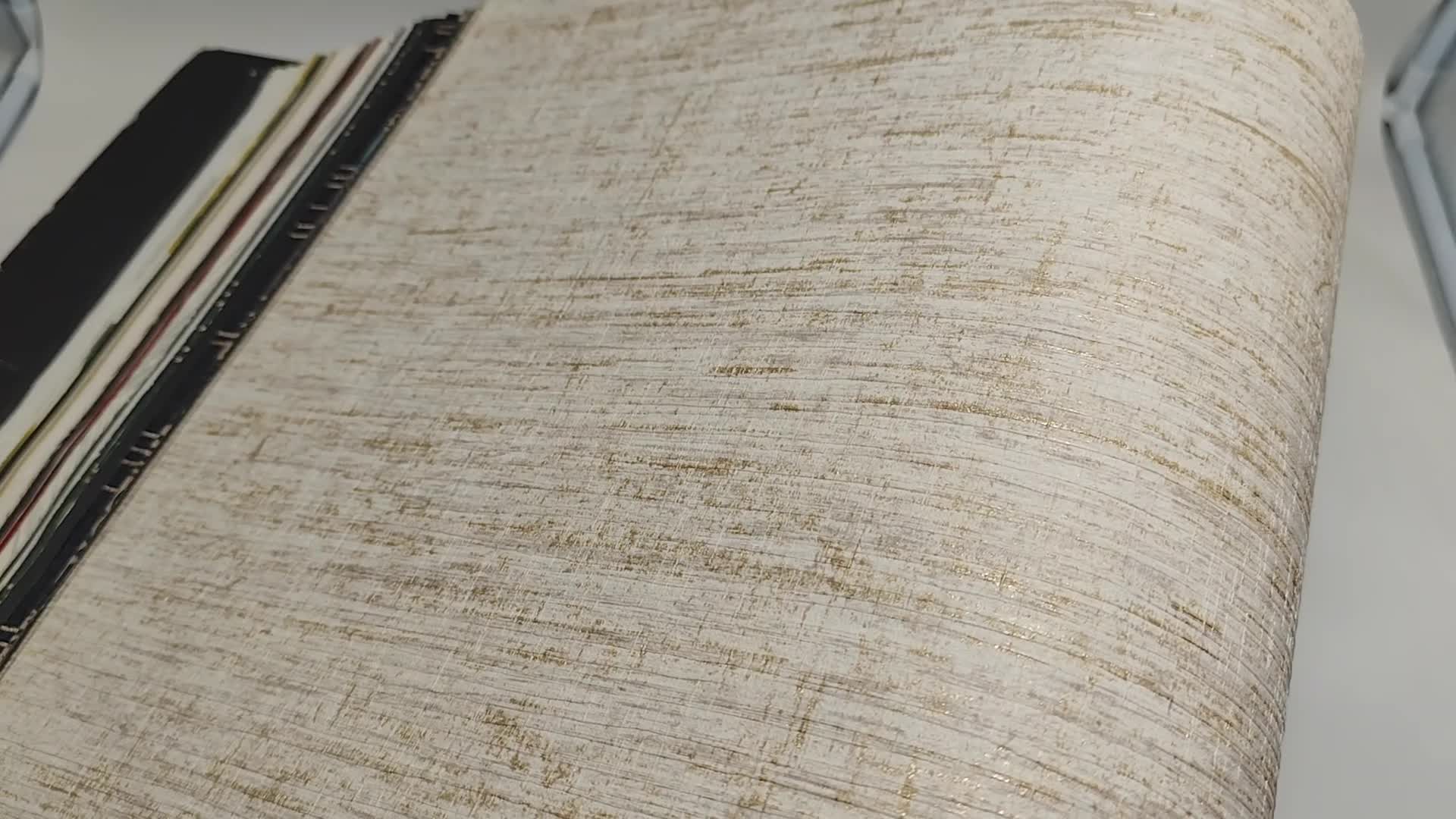 Bézs nádszövet hatású mosható design tapéta