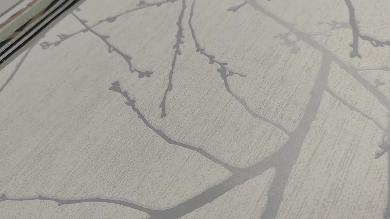 Bézs faág mintás vlies vinyl design tapéta