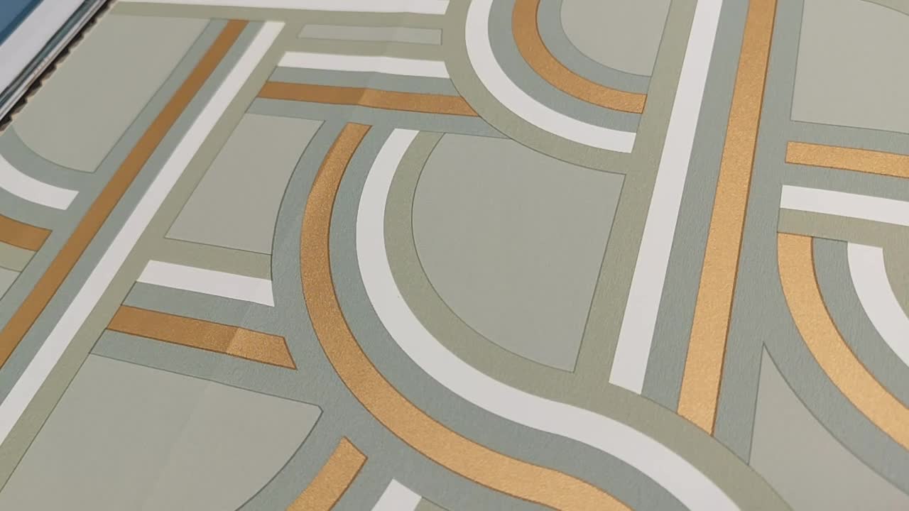 Art deco geometrikus mintás vlies design tapéta