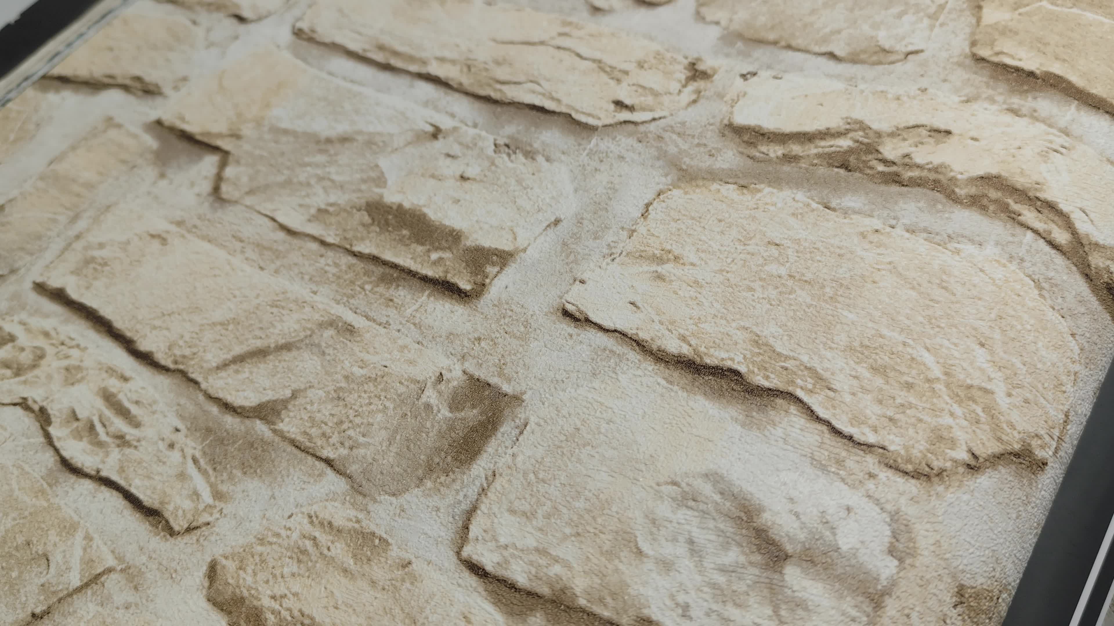 Mosható felületű rusztikus kő hatású tapéta