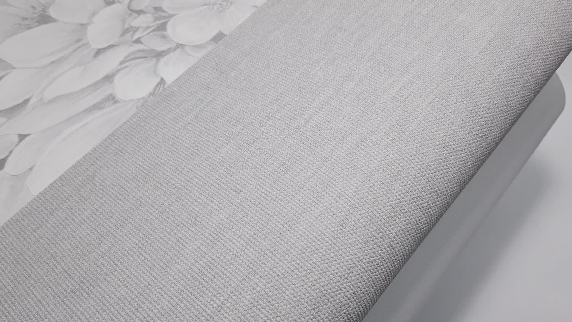 Szürke mosható textil szőtt hatású design tapéta