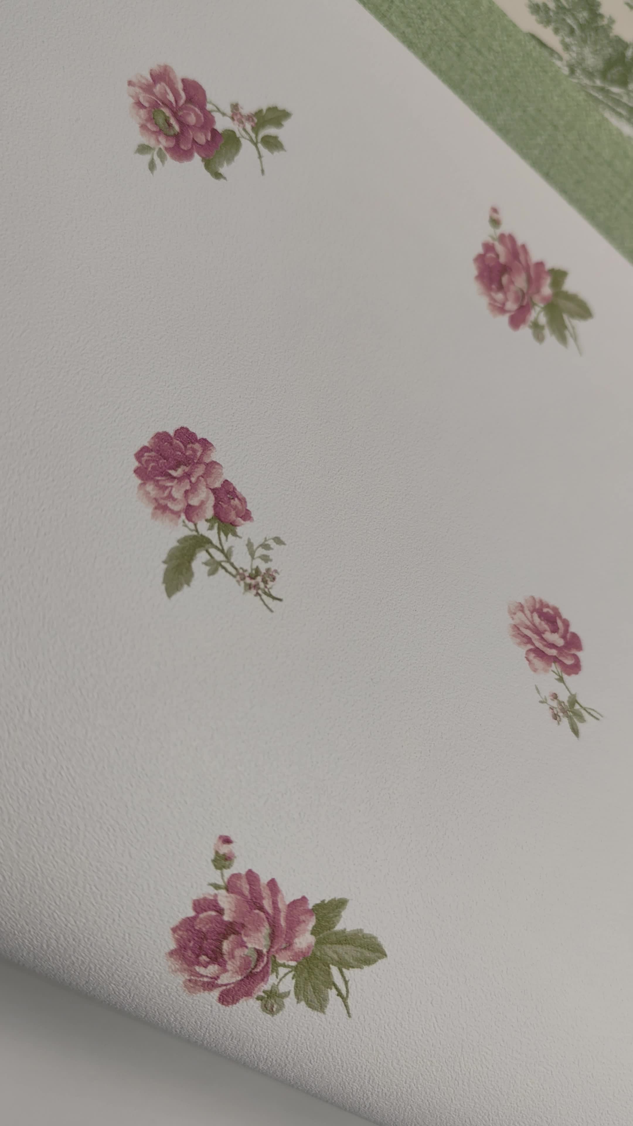 Apró rózsaszín rózsa mintás provance design tapéta