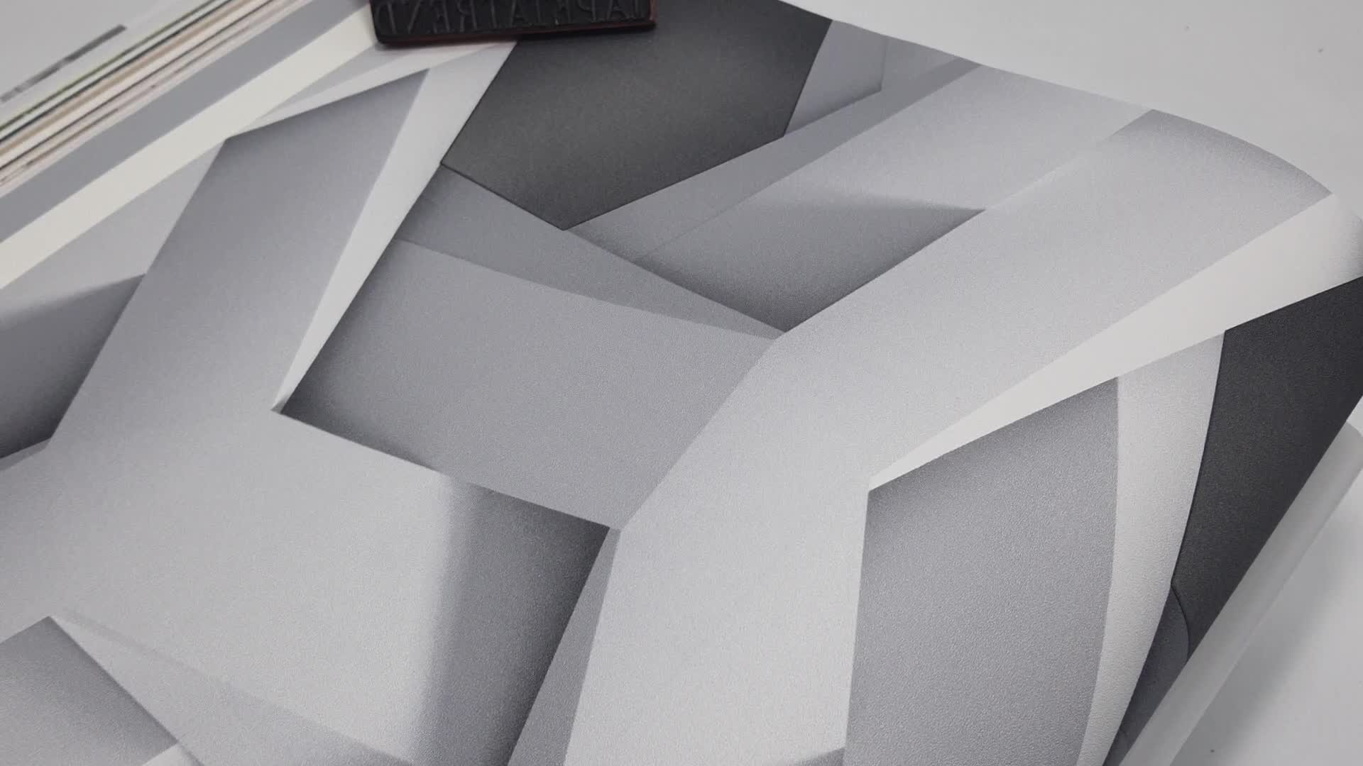 Design tapéta 3D geometrikus mintával mosható