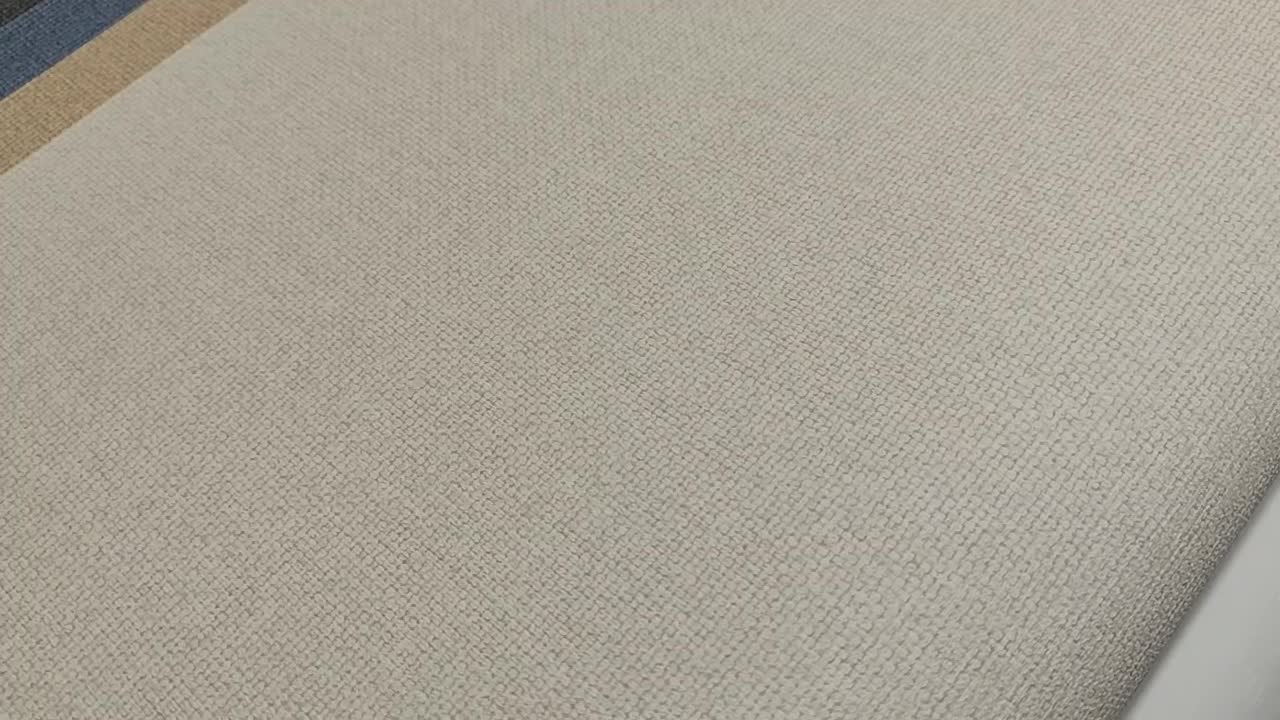 Bézs dekor tapéta textilhatású strukturával vinyl mosható