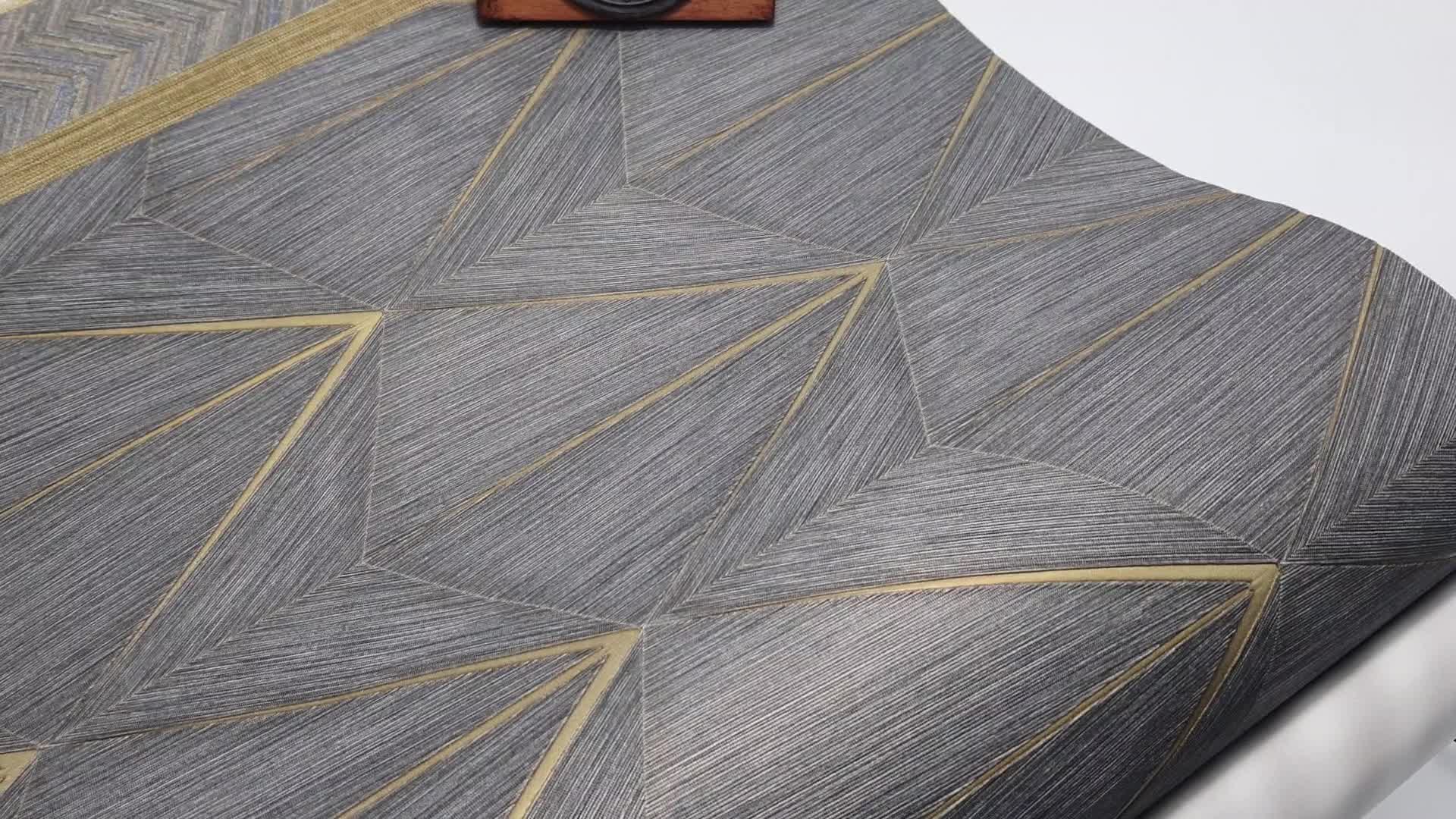 Prémium olasz geometria mintás struktúrált sötét szürke design tapéta