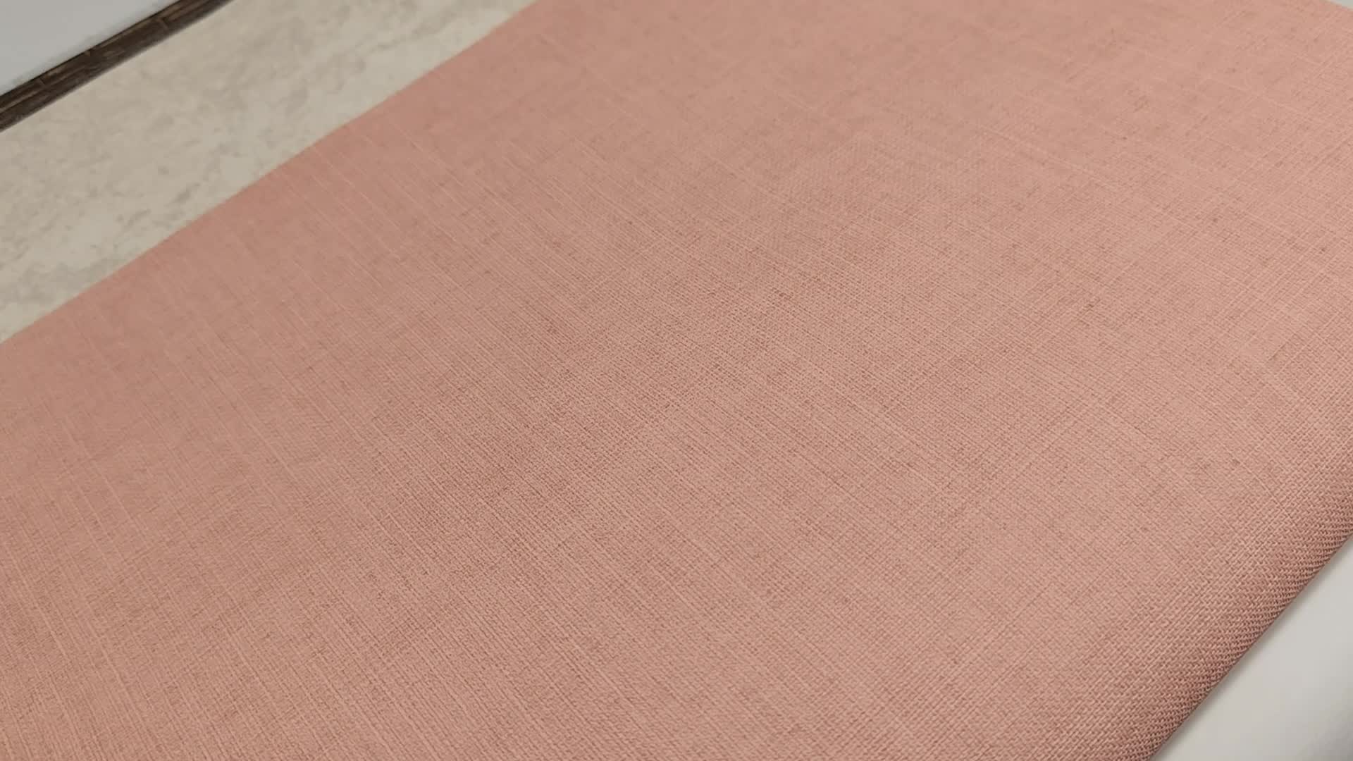 Dekor tapéta lazac színben textilhatású mintával