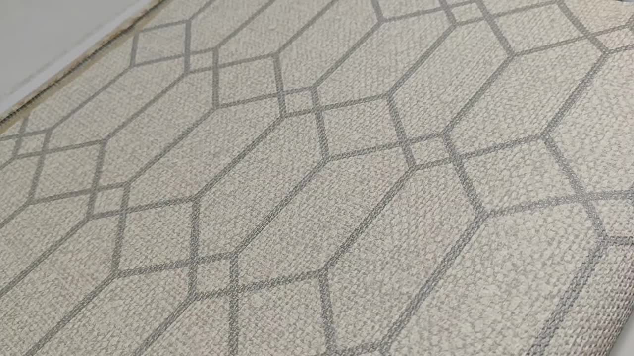 Szürke textil strukturált geometrikus olasz design tapéta