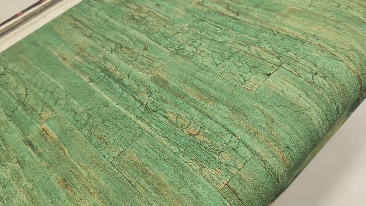 Zöld kőlap mintás vlies design tapéta mosható vinyl