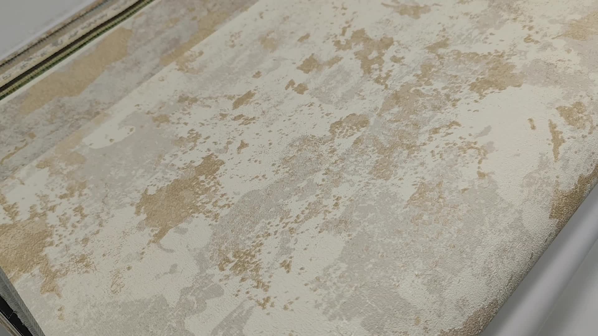 Olasz design tapéta fehér szürke és arany antik vakolat mintával