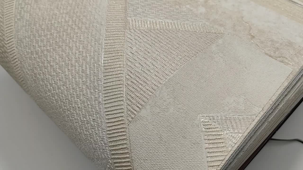 Bézs geometrikus mintás vlies design tapéta