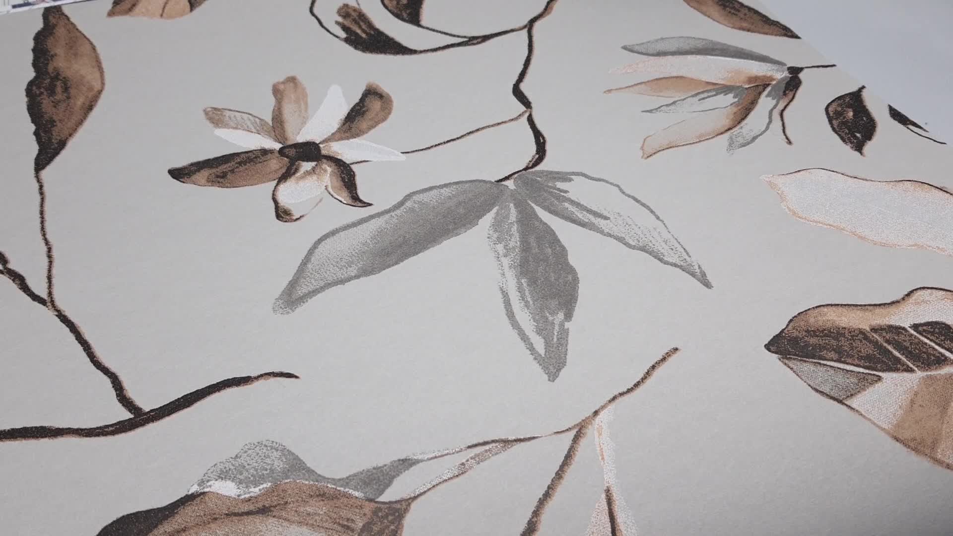 Barnás magnólia virág mintás khroma design tapéta