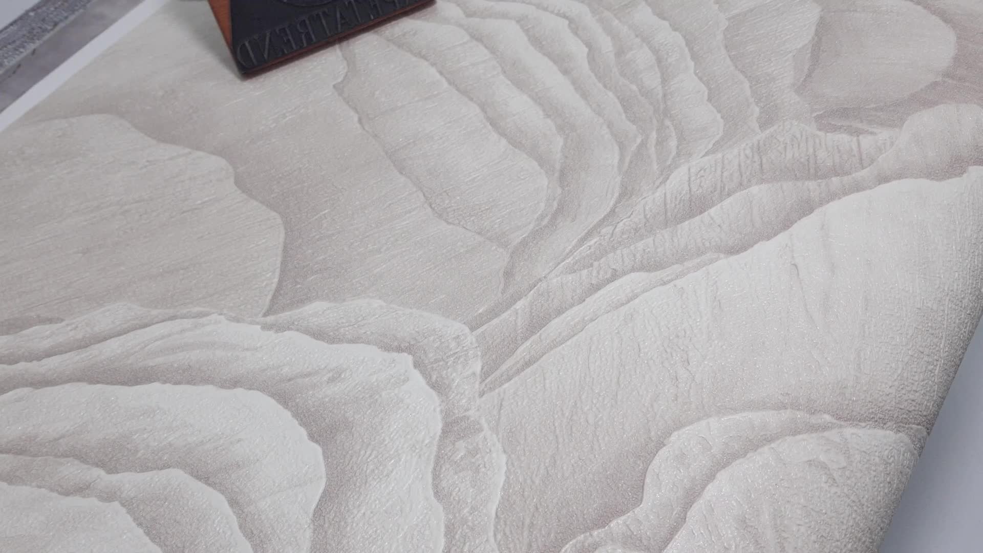 Beige ásvány mintás vlies design tapéta mosható