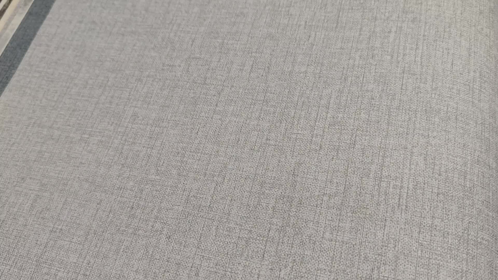 Világos szürke mosható textil hatású dekor tapéta