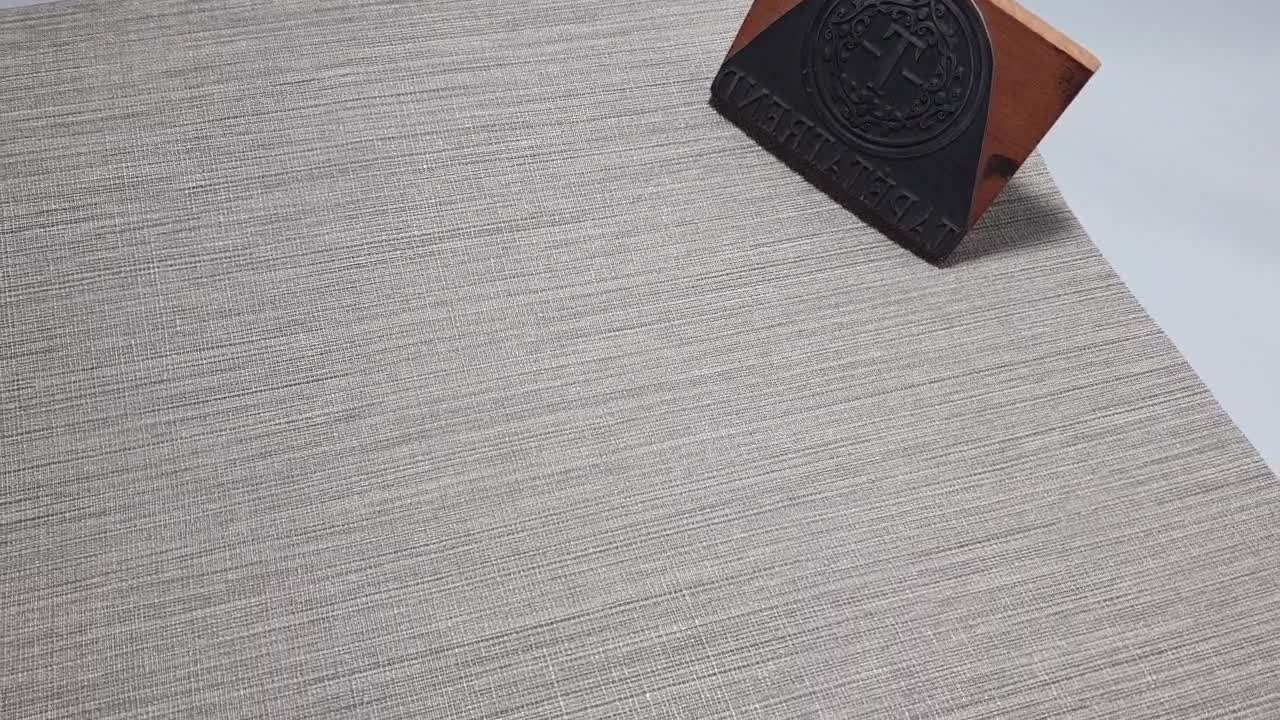 Design tapéta középszürke struktúrált textil hatású mintával vinyl mosható