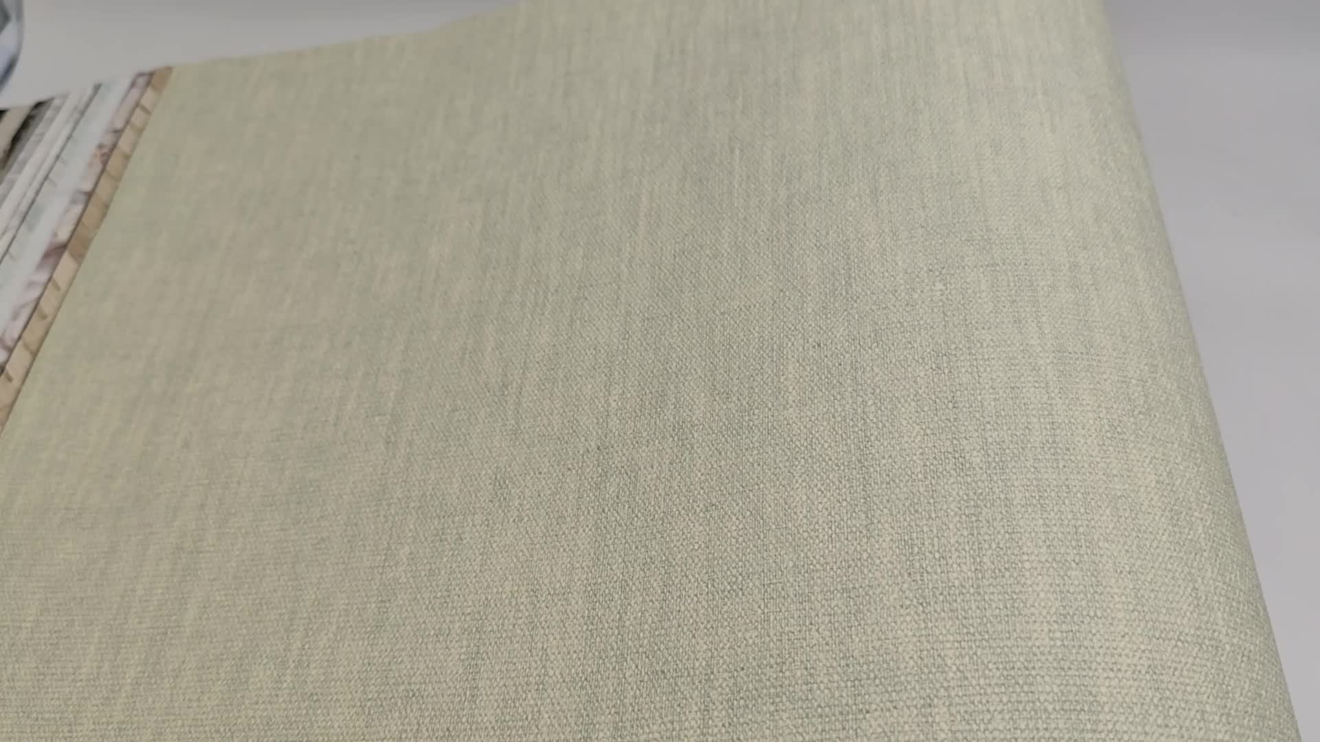 Zöldes textilhatású vlies mosható design tapéta