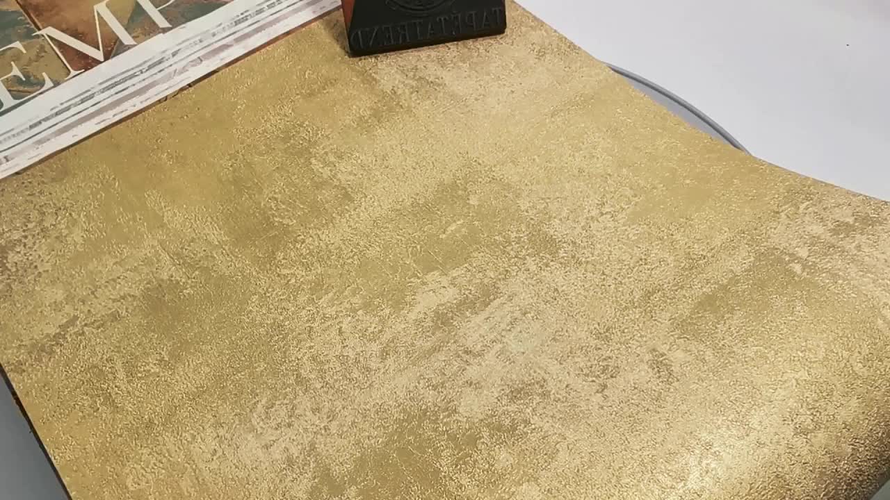 Arany vakolat hatású vlies olasz design tapéta