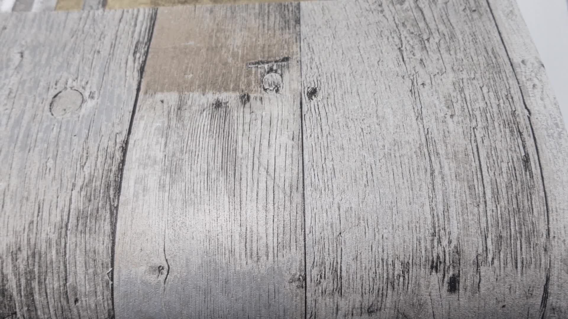 Szürkés kék deszka mintás design tapéta