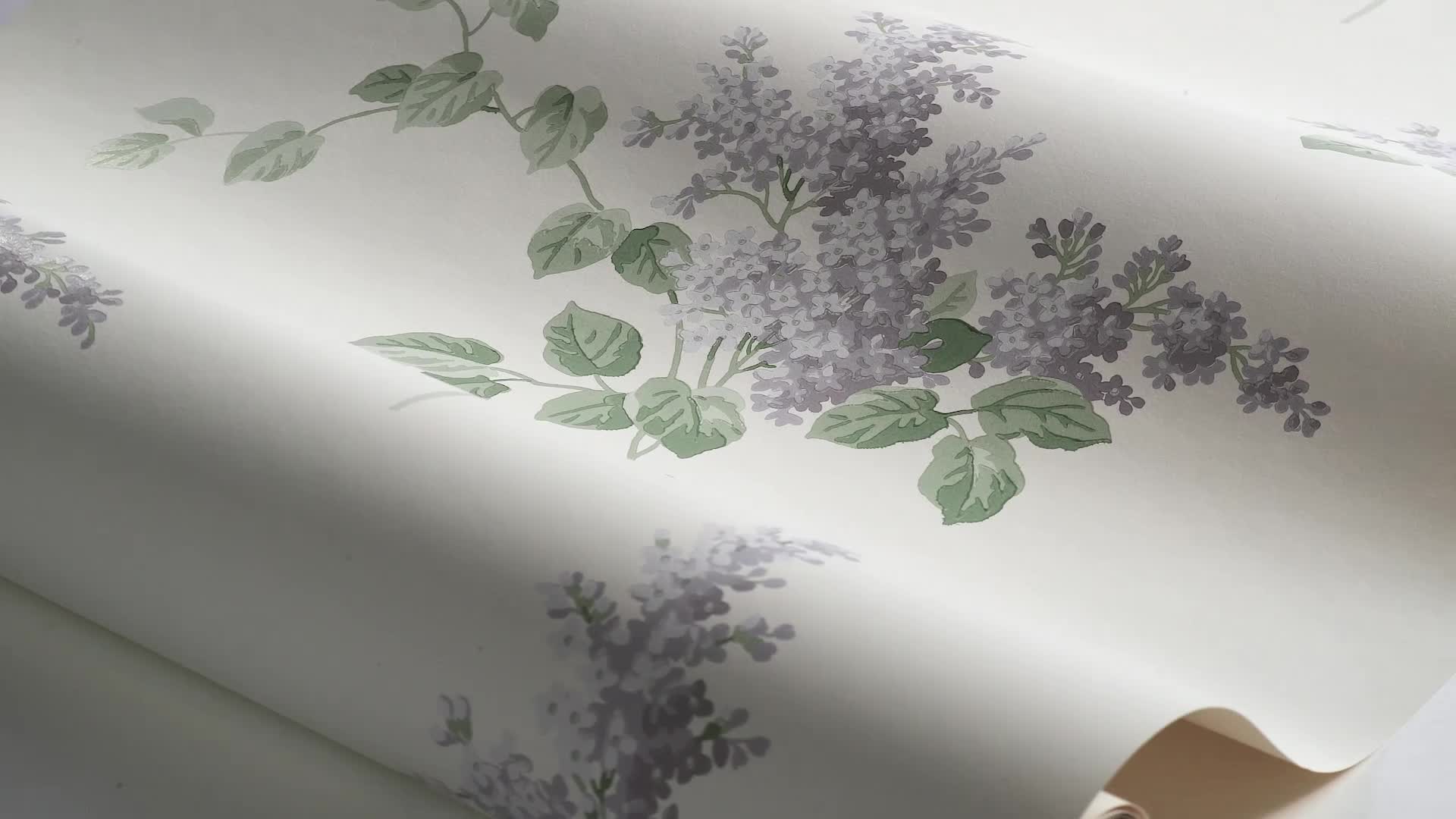 Vintage lila akác virágmintás design tapéta