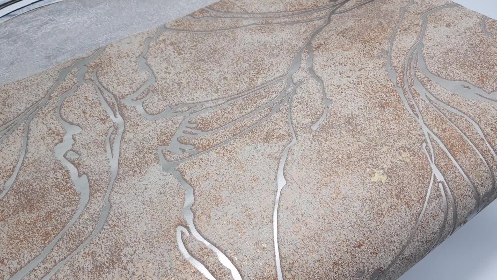 Design tapéta barna arany absztrakt mintával