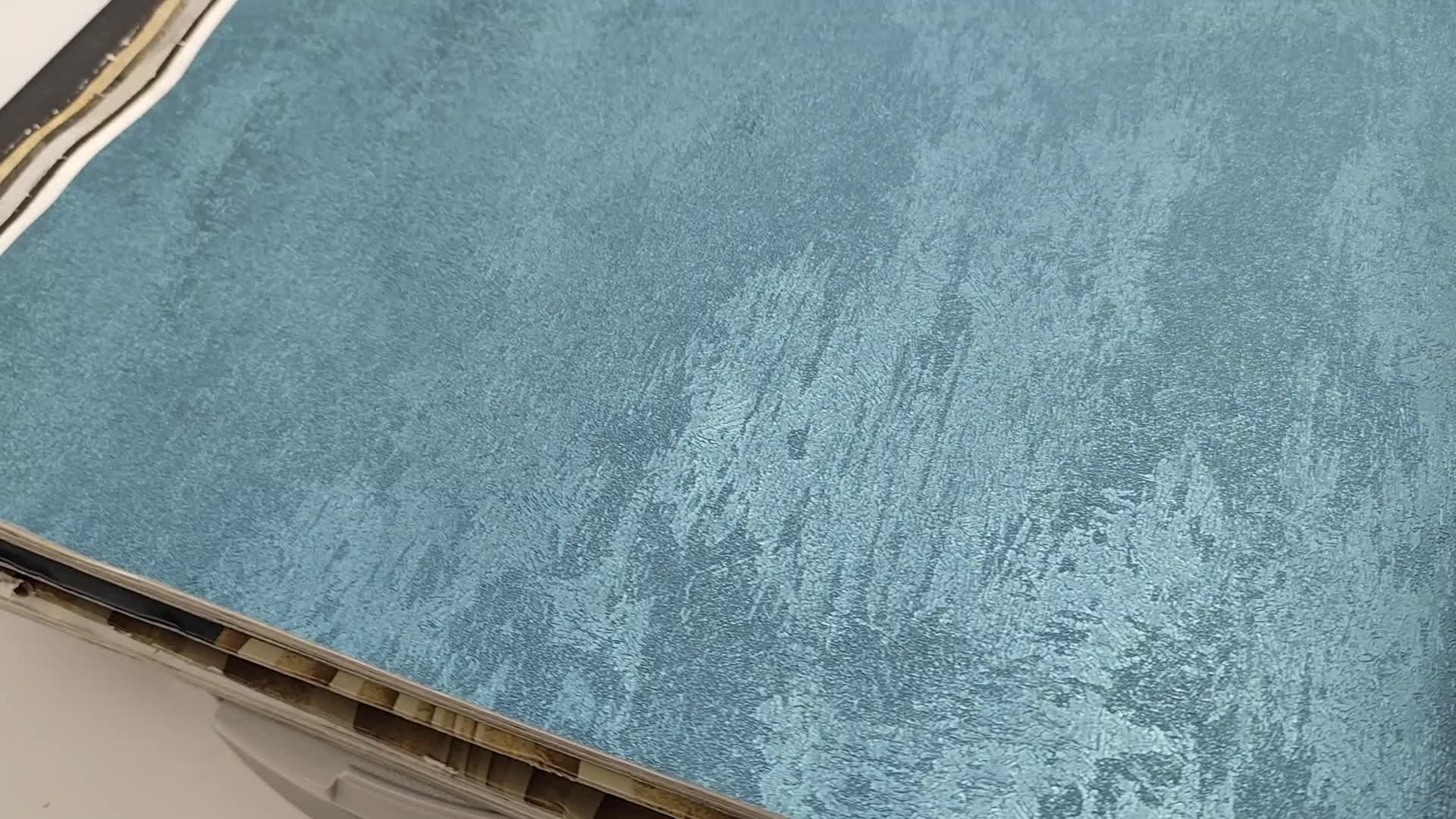 Türkizkék metál fényű struktúrált design tapéta