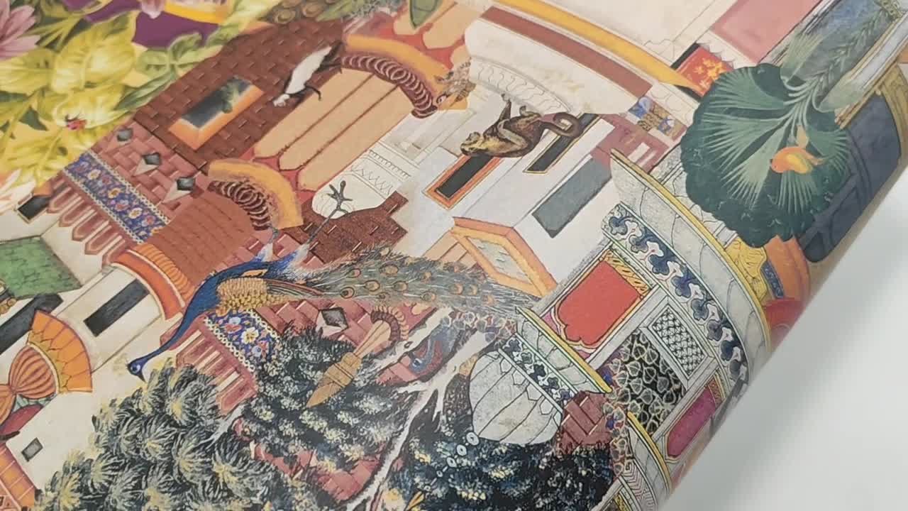 Marokkói városkép mintás bohém design tapéta