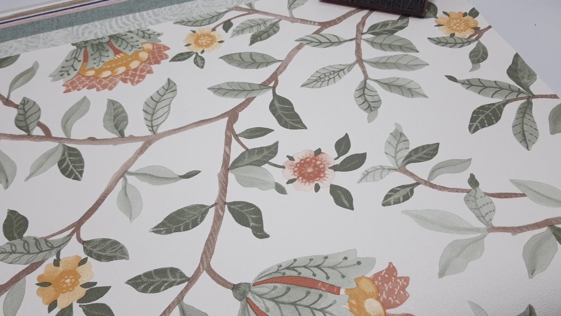 Vinyl dekor tapéta népies virágos mintával