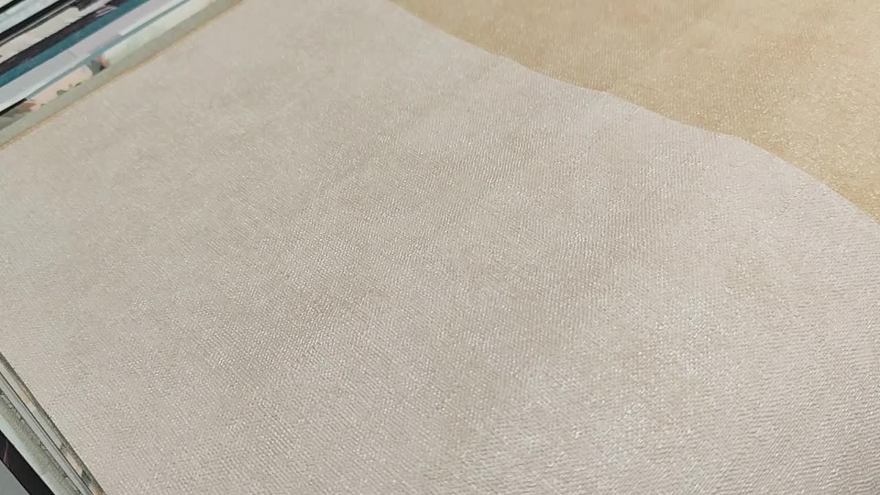 Púderrózsaszín textilhatású vinyl dekor tapéta