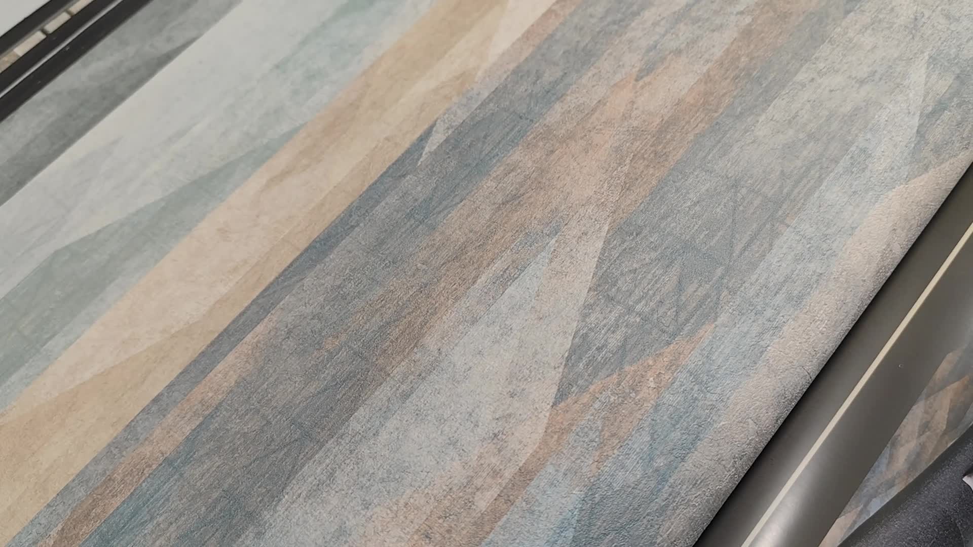 Kék design tapéta absztrakt geometriai mintával