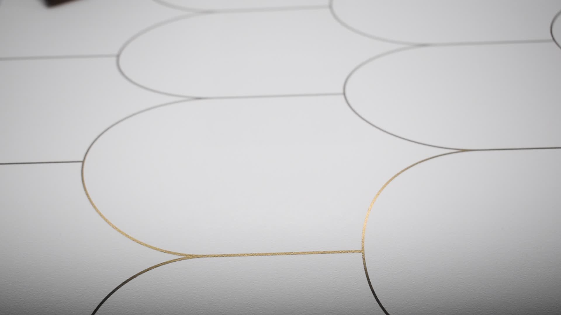 Fehér arany elegáns art deco tapéta