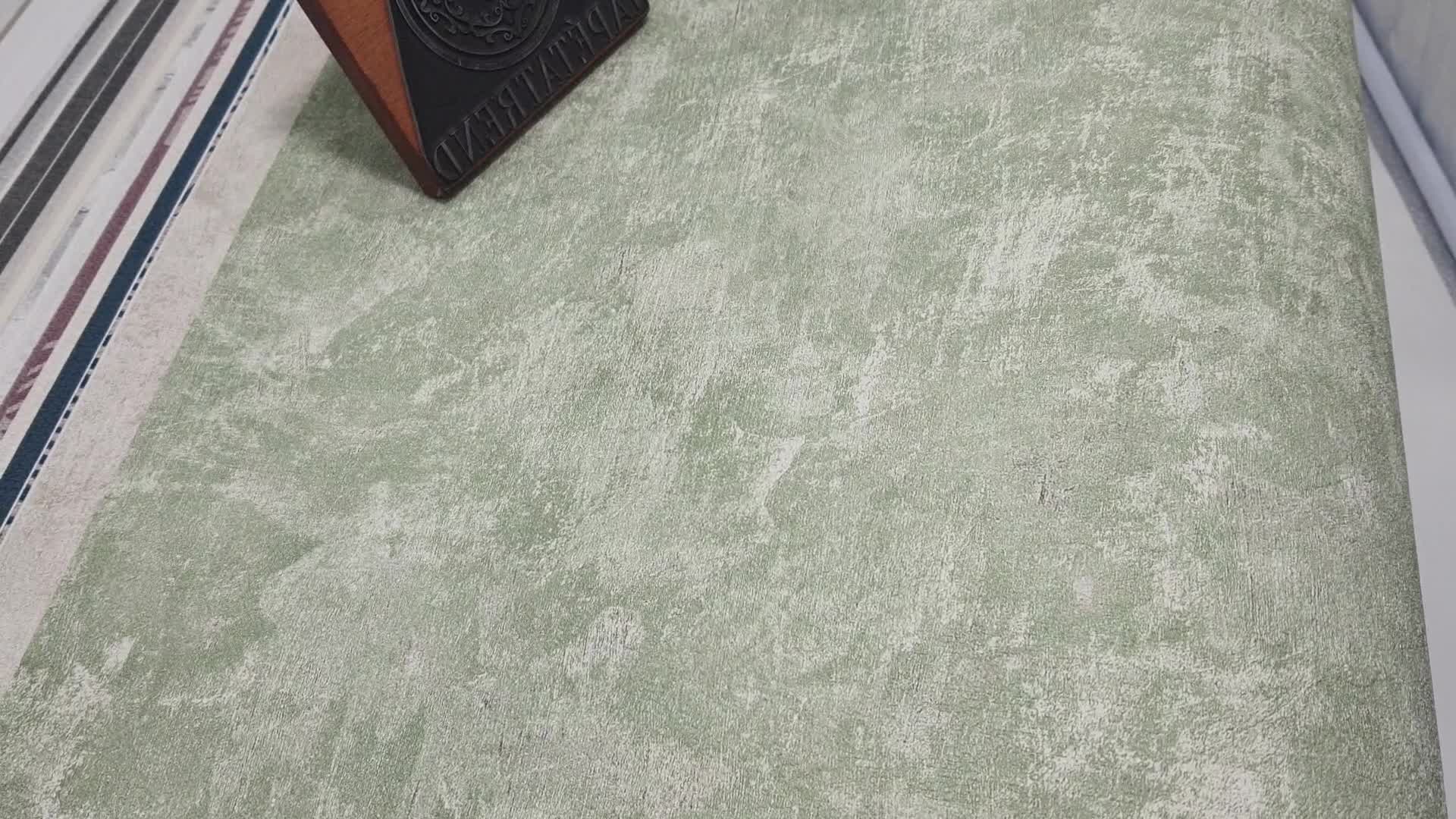 Zöld dekor tapéta patináns fal mintásval PVC mentes