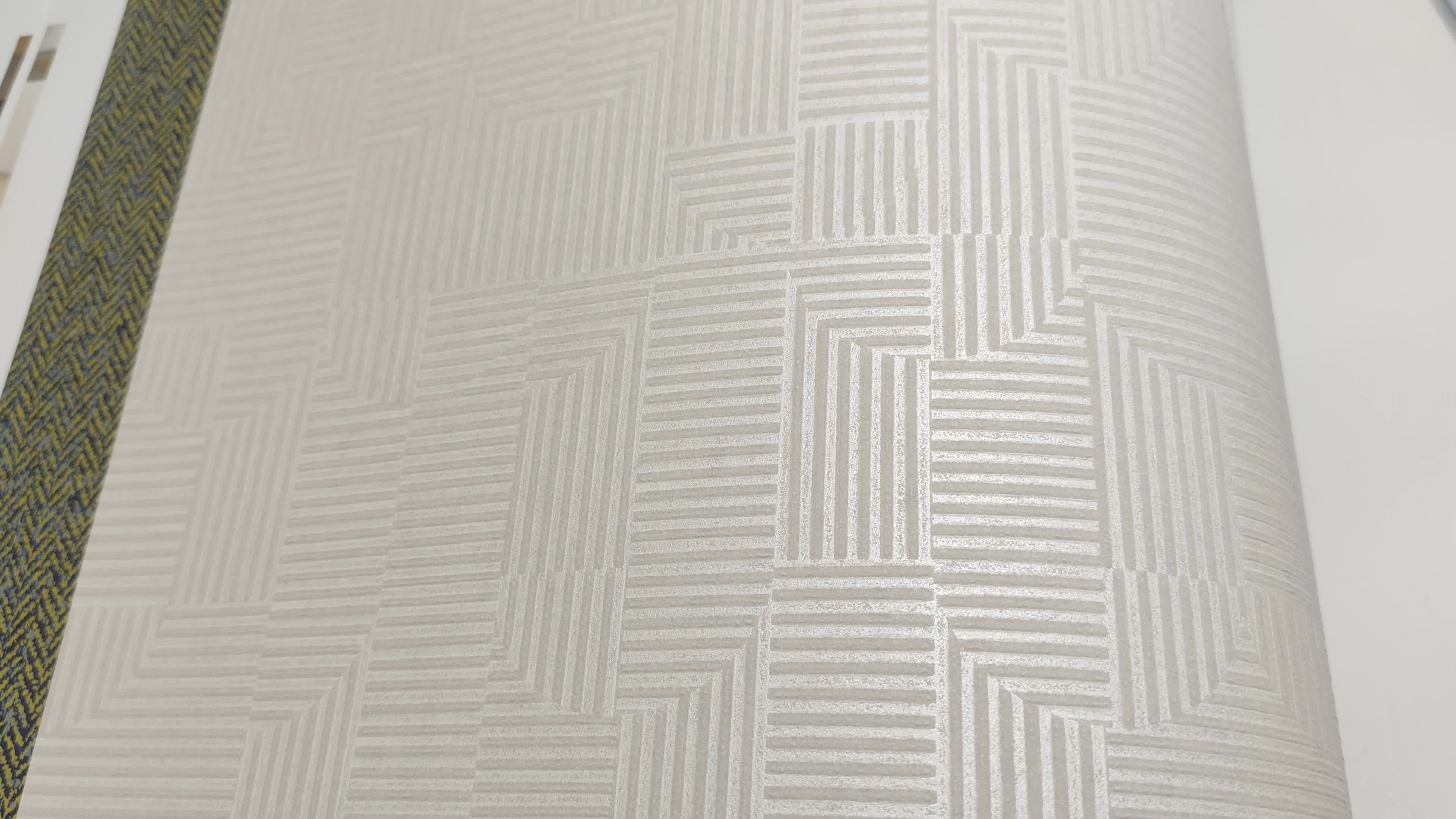 Homok színű geometria mintás design tapéta