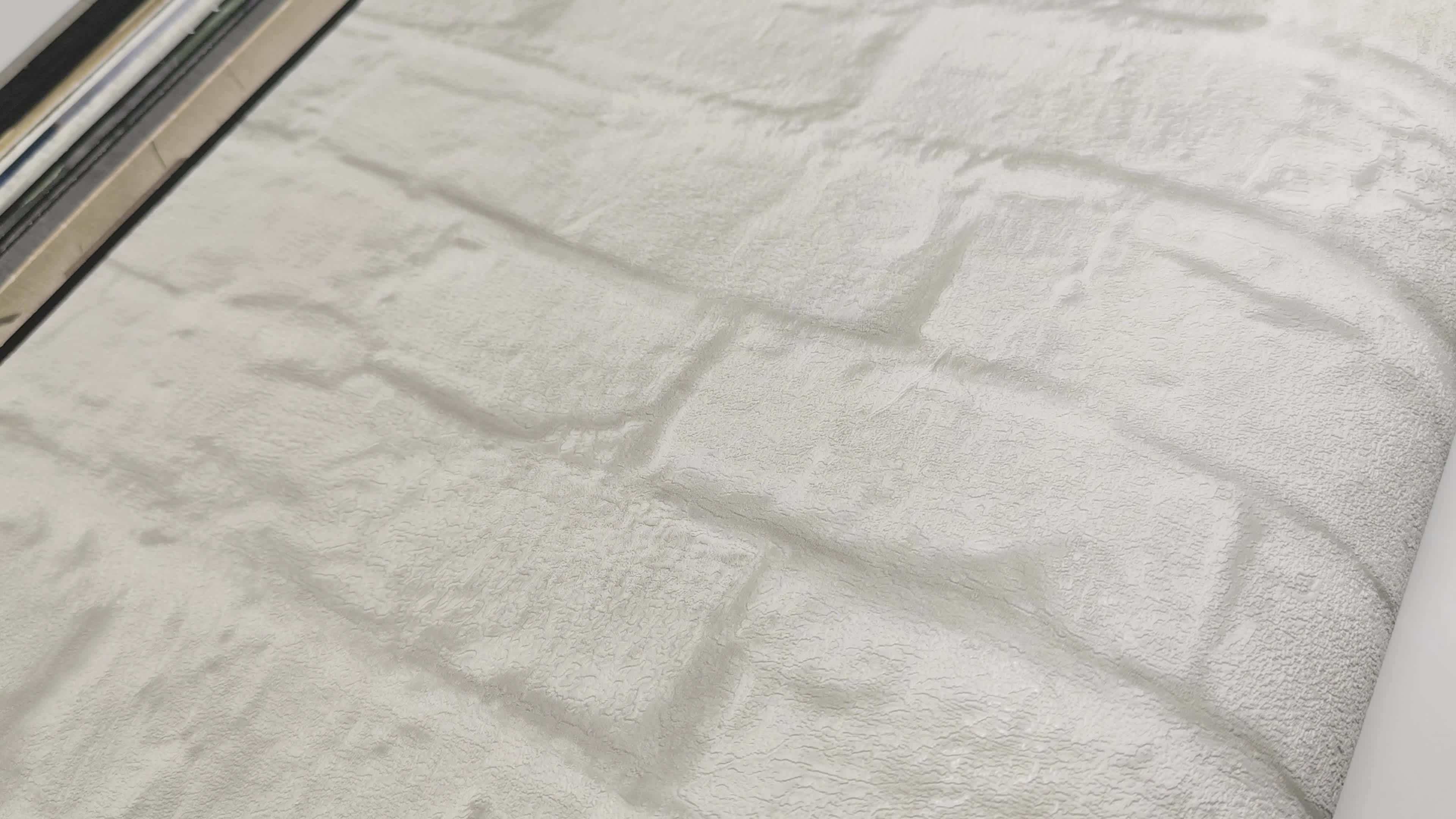 Tégla mintás design vinyl tapéta szürke színben