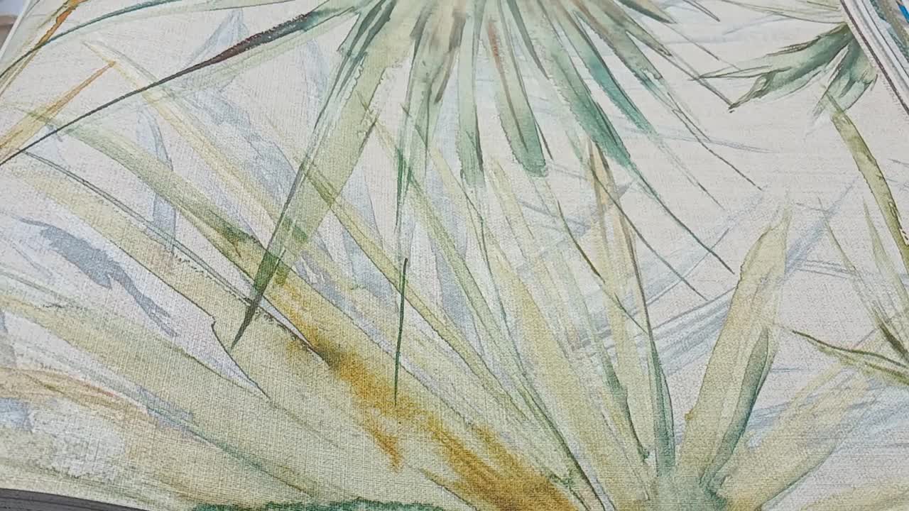 Olasz design tapéta 70cm akvarell leveles mintával