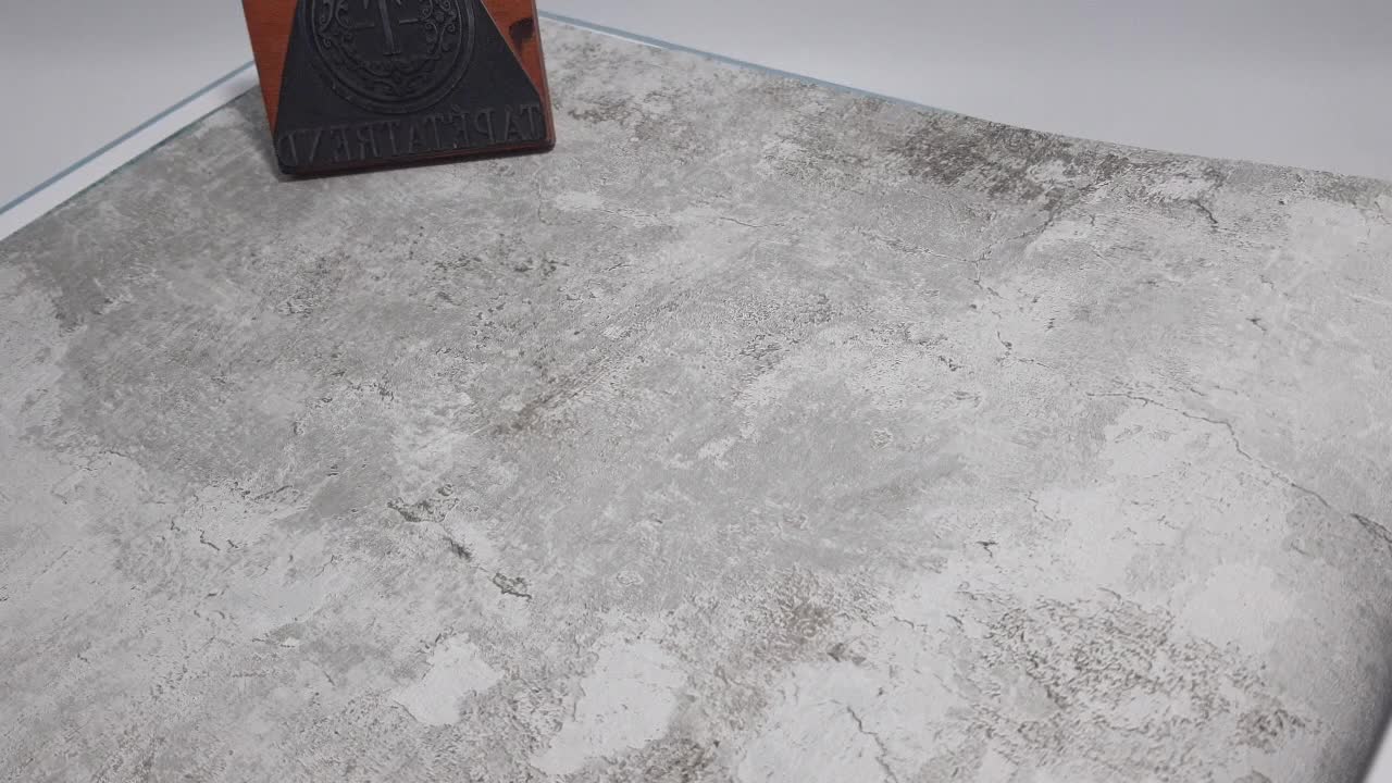 Betonhatású vinyl tapéta szürke színben