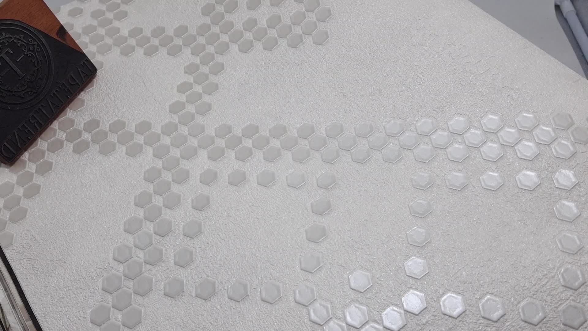 Luxus olasz design tapéta szürkés geometrai mintával 70cm széles