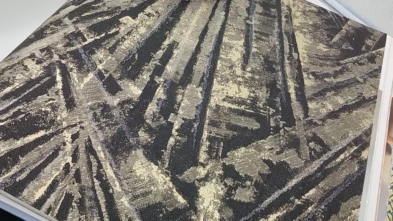 Fekete arany elegáns vinyl luxus tapéta