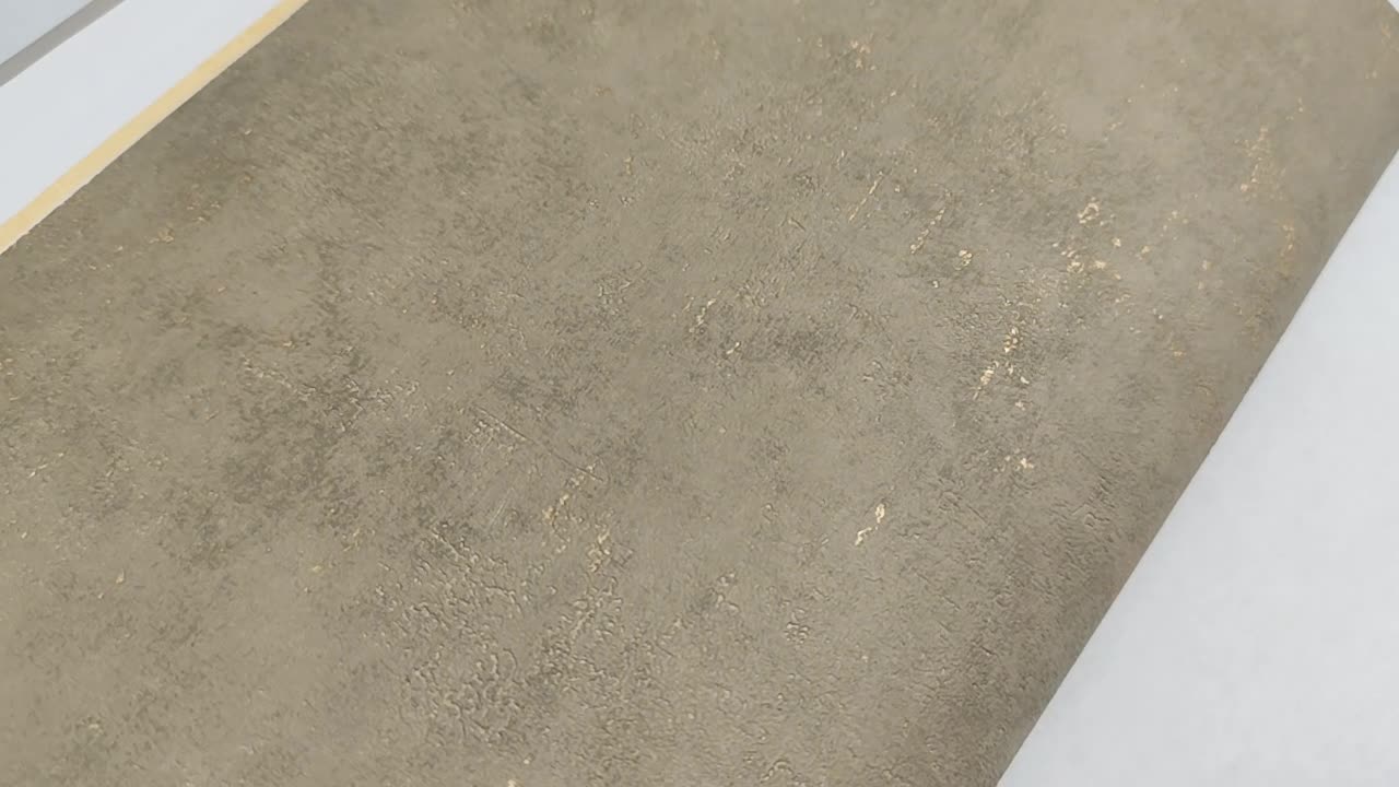 Keki zöld betonhatású vinyl design tapéta arany koptatással