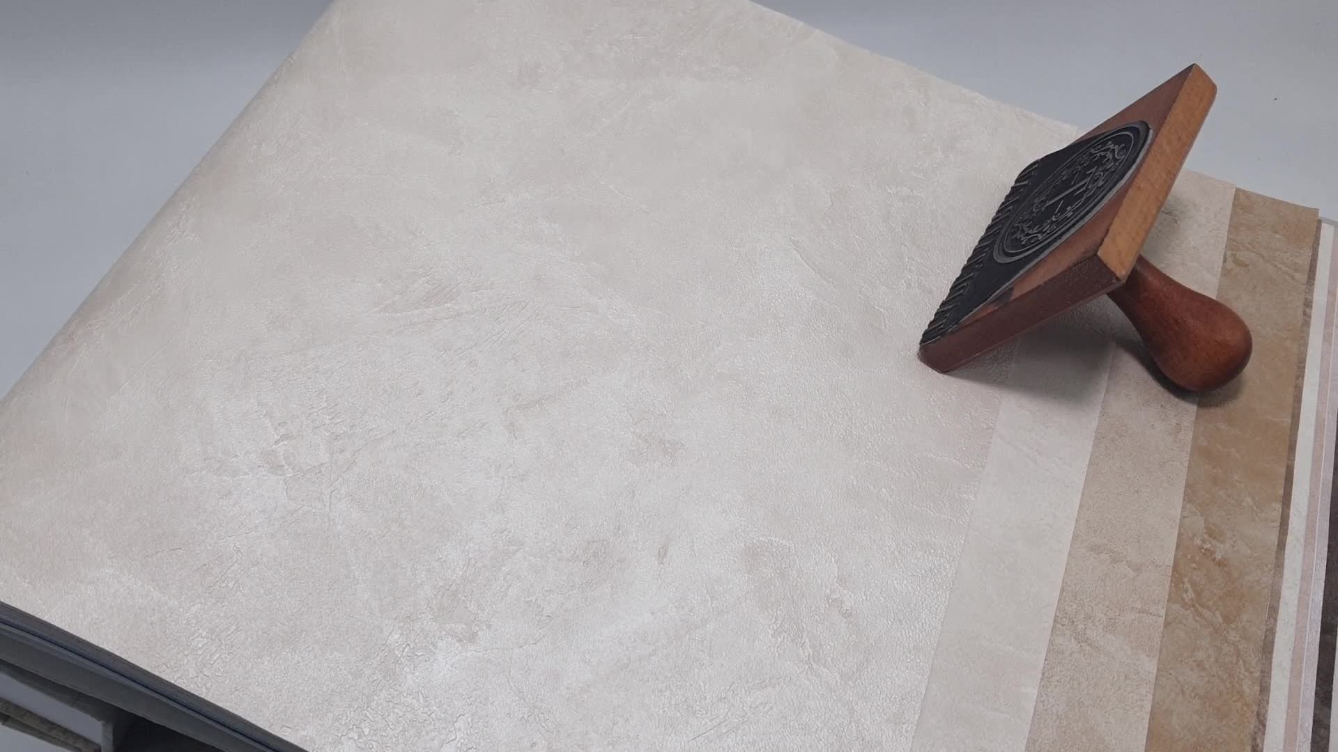 Bézs nyers vakolat hatású vinyl tapéta