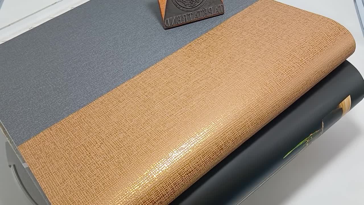 Bronz metál egyszínű struktúrált dekor tapéta