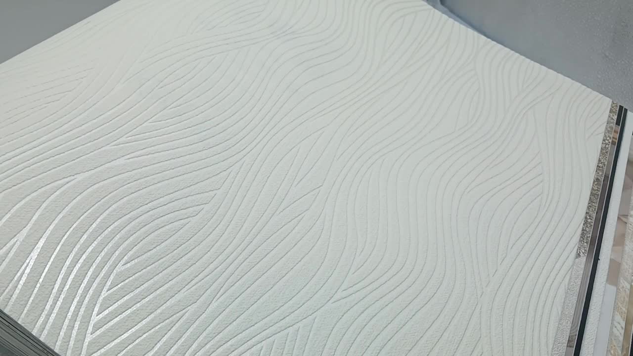 Fehér dekor tapéta anygában mintás hullám mintával