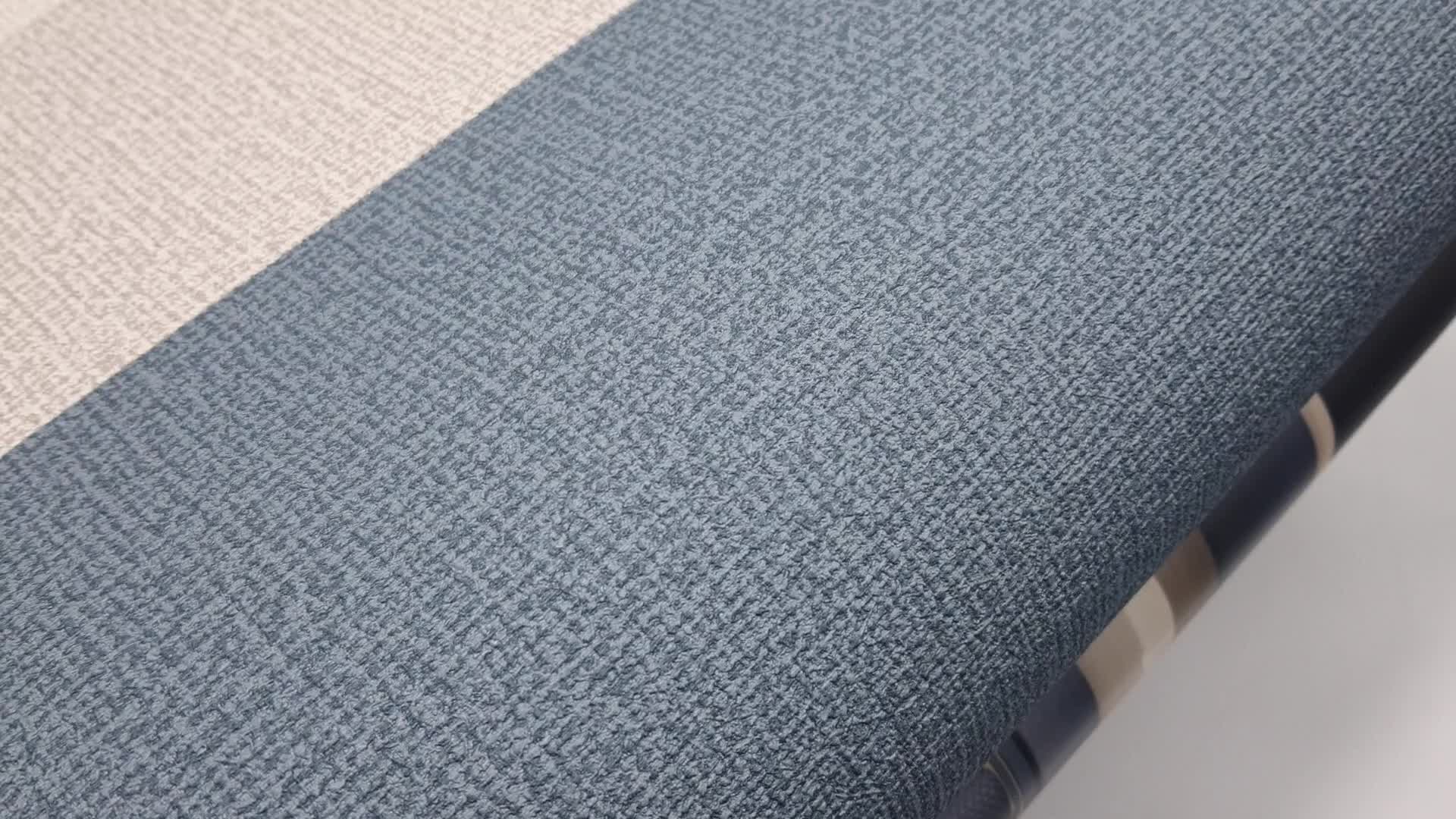 Kék vinyl tapéta textilhatású mintával