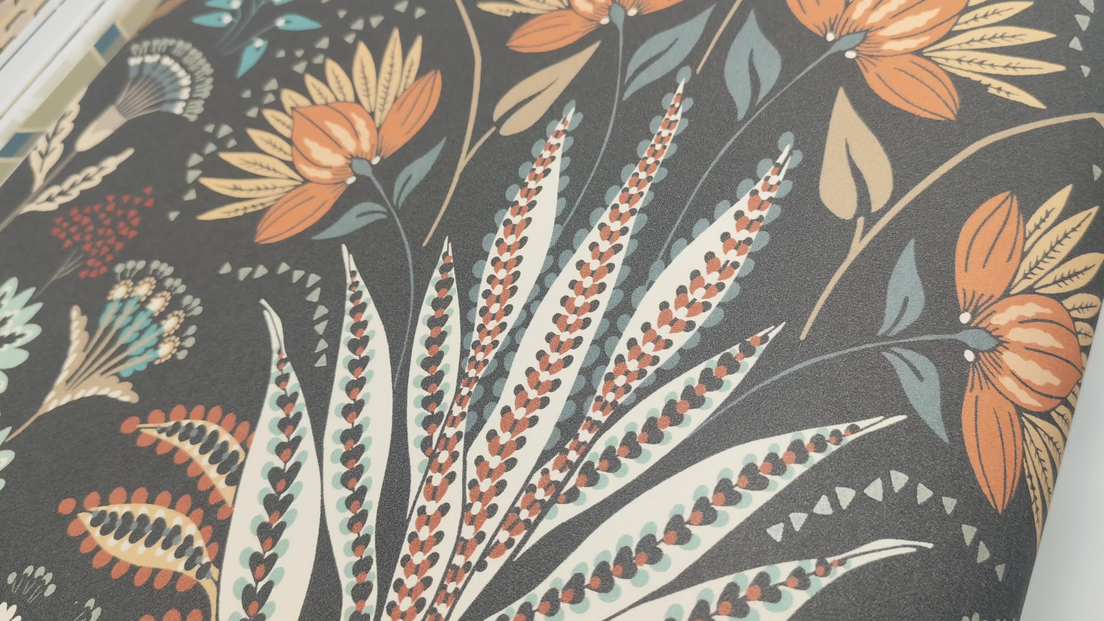 Angol népies virág mintás casadeco tapéta