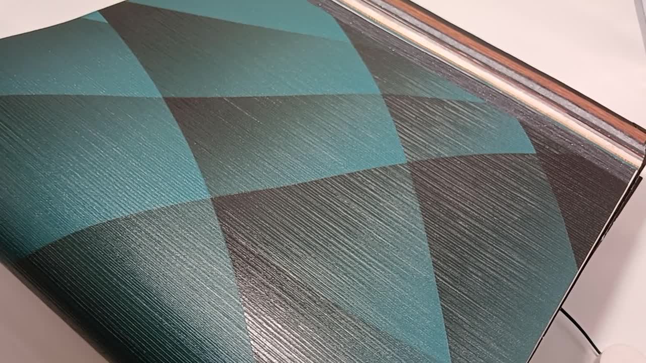 Absztrakt modern geometria mintás zöld és fekete design tapéta