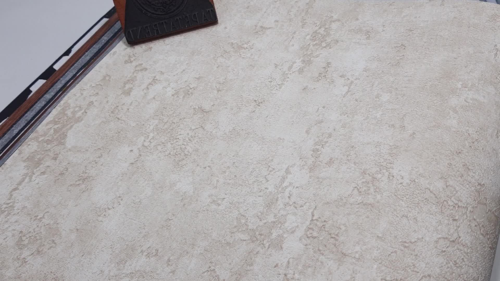 Struktúrált krém beige loftos stílusú tapéta