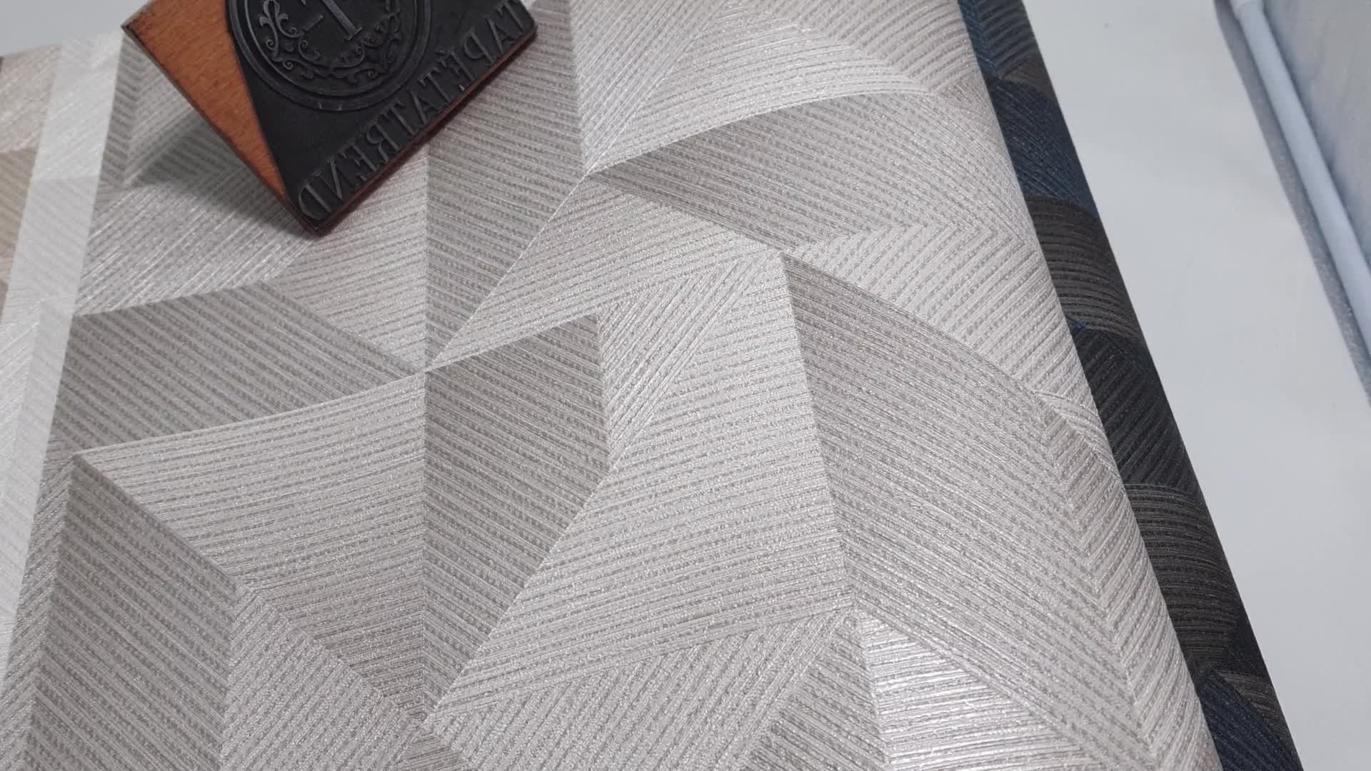 Modern 3d hatású tapéta szürkésbarna taupe színvilágban